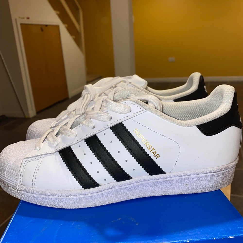 Youth Adidas Superstar White/Black